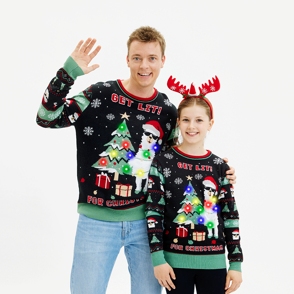 pull de noel lama gif 1