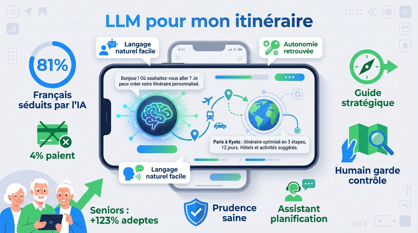 Utilisation d'un assistant IA pour planifier un itinéraire de voyage personnalisé